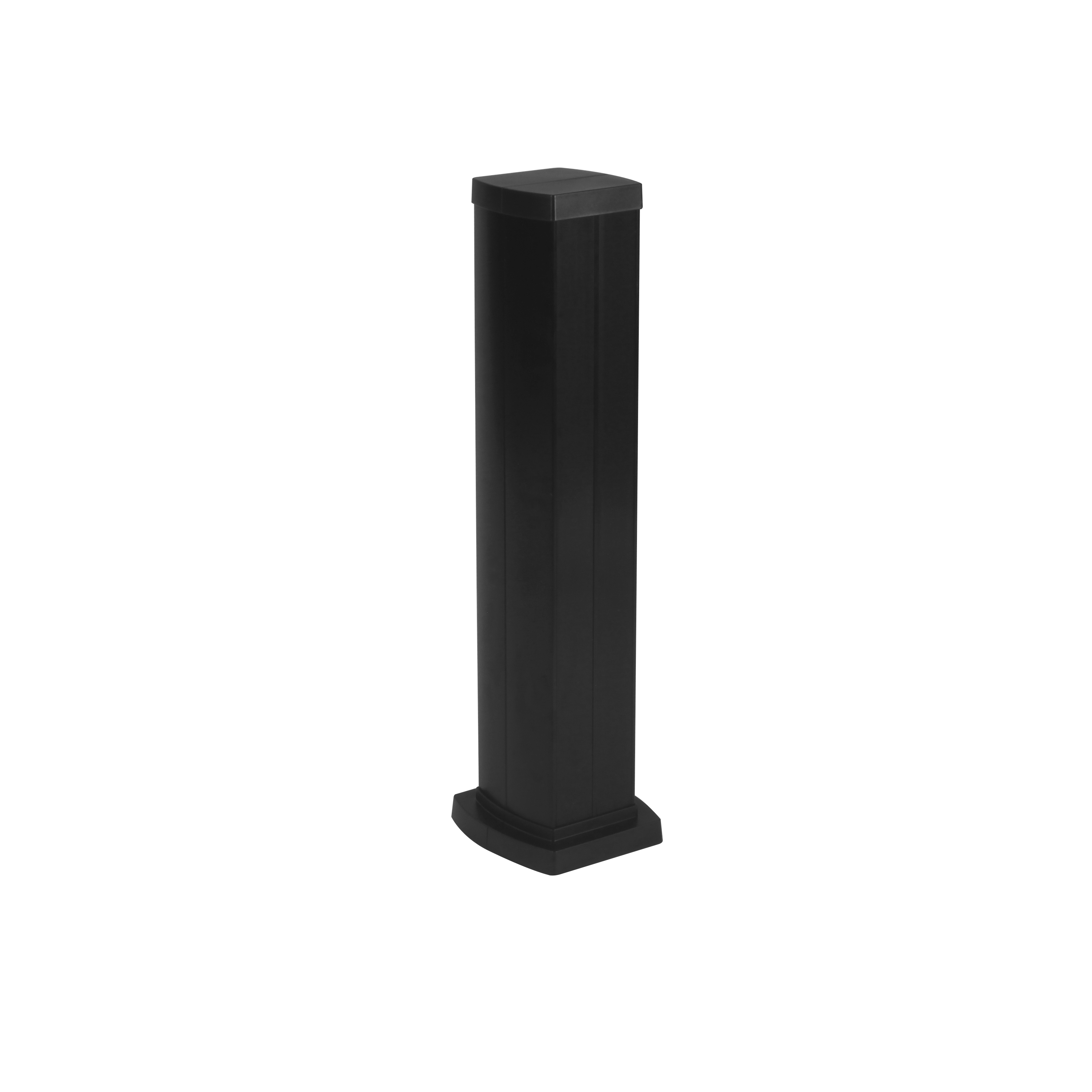 Snap-On мини-колонна алюминиевая с крышкой из пластика 4 секции, высота 0,68 метра, цвет черный 653045 Legrand