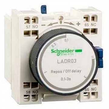 Дополнительный контактный блок с выдержкой времени 0.1…3С LADT03 Schneider Electric