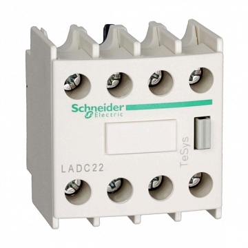 Дополнительный контактный блок 2НО+2НЗ фронтальный монтаж LADC22 Schneider Electric