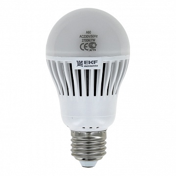 Лампа светодиодная FLL-ECO-A 7W 4000К A60 E27 Simple FLL-ECO-A60-7-230-4K-E27 EKF