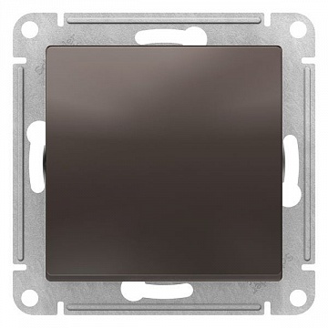 Выключатель 1-клавишный ATLASDESIGN, скрытый монтаж, мокко ATN000611 Schneider Electric