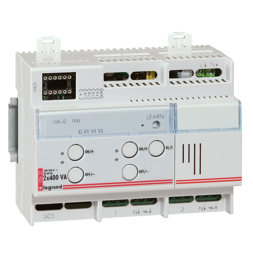 Активирующее устройство с функцией светорегулятора - MyHOME - SCS - 2 выхода по 400 ВА 002622 Legrand