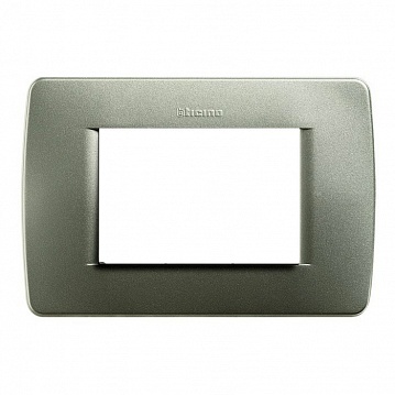 Рамка 2 модуля LIVING LIGHT, зеленый металлик C4819VM Bticino