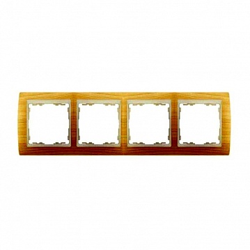 Рамка 4 поста 82, сосна 82745-69 Simon