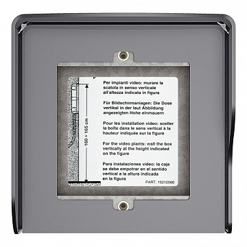 Sfera коробка накладная, 2-мод., цвет allmetal 350621 Bticino