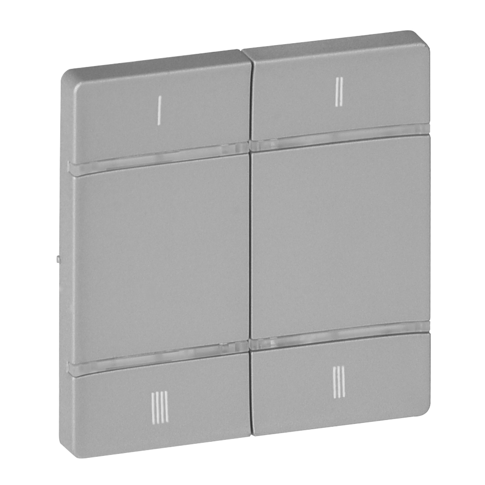 Valena LIFE MyHome Play Zigbee. Лицевая панель для 4-сценарного радиоуправляющего устройства.Алюминий 754813 Legrand