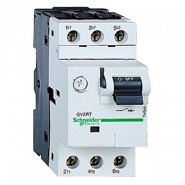 Силовой автомат для защиты электродвигателя TeSys GV2 0.63А 3P GV2RT04 Schneider Electric