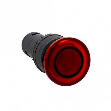 Кнопка 22 мм²  220В, IP54,  Красный sw2c-mØrr  EKF