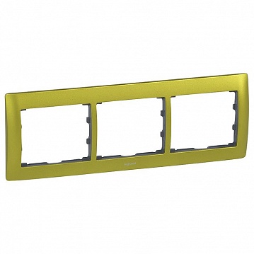 Рамка 3 поста GALEA LIFE, горизонтальная, magic green 771923 Legrand