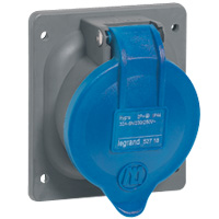 Встраиваемая розетка Hypra - IP 44 - 3К+З - 16 А - пластик 052019 Legrand