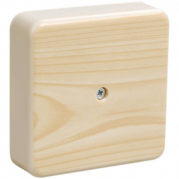 коробка КМ41212-04 распаячная для о/п 75х75х20 мм² сосна (6 клеммы 6мм² ) UKO10-075-075-020-K34 IEK