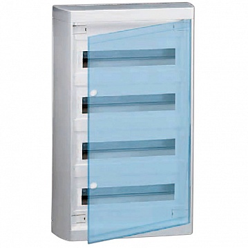 Распределительный шкаф Nedbox, 48 мод., IP40, навесной, пластик, прозрачная дверь, с клеммами 601249 Legrand