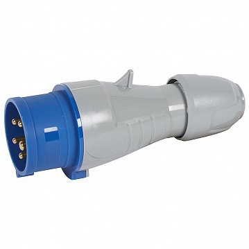 Вилка прямая - P17 Tempra Pro - IP 44 - 200/250 В~ - 16 A - 3К+Н+З 555126 Legrand