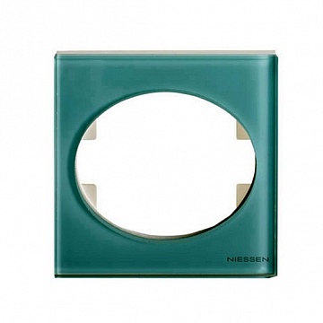 Рамка 1 пост TACTO, горизонтальная, лазурное стекло 5571 CG ABB