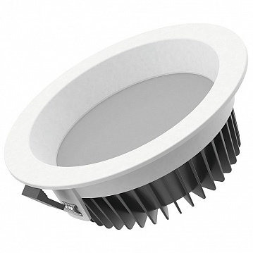 Светильник светодиодный ВАРТОН Downlight круглый встраиваемый 190*65 25W 3000K IP54/20 аварийный V1-R0-00083-10A00-4402530 Varton