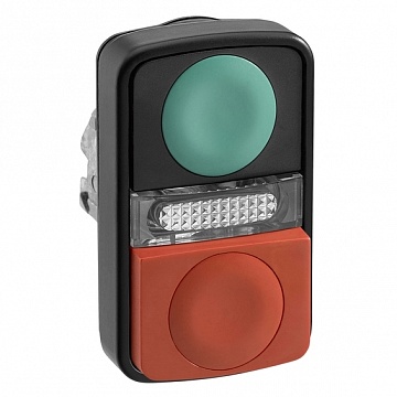 Головка кнопки двойная без маркировки + LED ZB4BW7L37407 Schneider Electric