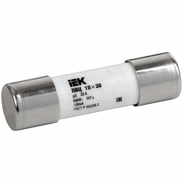 Плавкая вставка цилиндрическая ПВЦ 10х38 10А код. CFL10-010 IEK