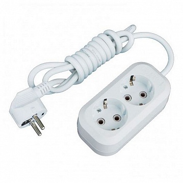 Удлинитель Эксперт 2-местный, 2м, с заземлением, UBA16-310-2-02 UBA16-310-2-02 EKF