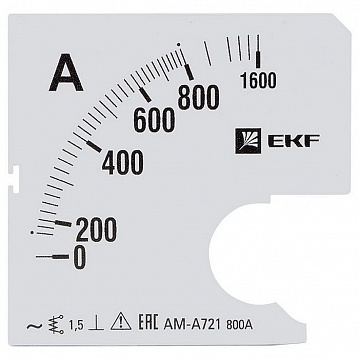 Шкала сменная для A721 800/5А-1,5 s-a721-800  EKF