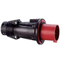 Прямая вилка Hypra - IP 44 - 3К+Н+З - 32 А - резина 052954 Legrand
