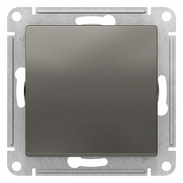 Выключатель 1-клавишный ATLASDESIGN, скрытый монтаж, сталь ATN000911 Schneider Electric
