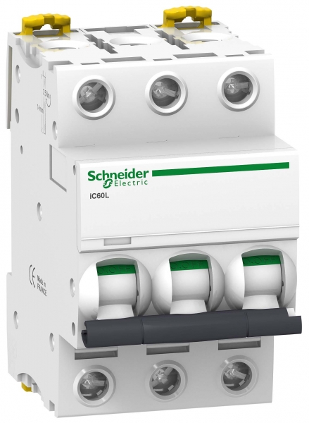 Выключатель автоматический трехполюсный iC60L 2А C 15кА A9F94302 Schneider Electric