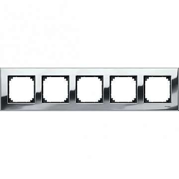 Рамка 5 постов MERTEN M-ELEGANCE, хром MTN403539 Schneider Electric