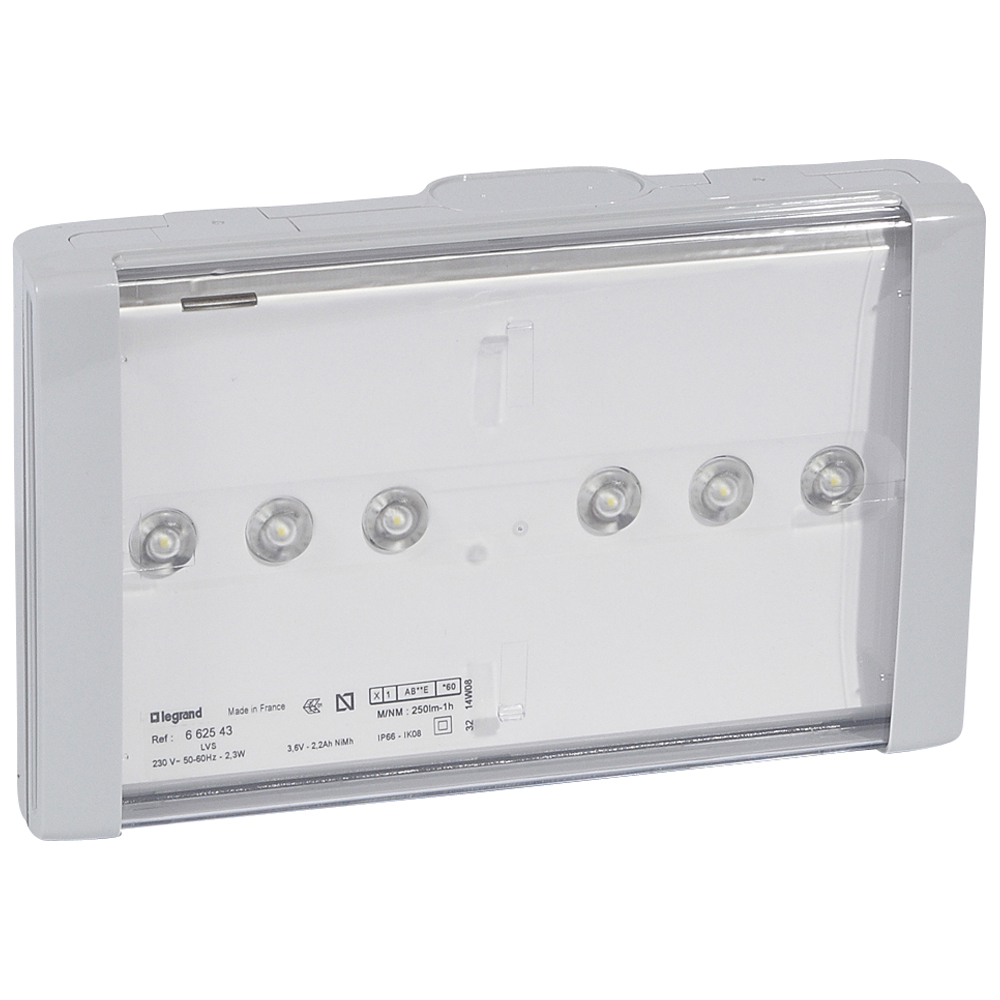 B66(LEDs) 1ч-250лм Автотестирование 662543 Legrand