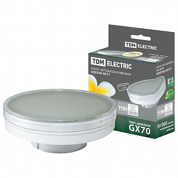 Лампа светодиодная GX70-11 Вт-3000 К SQ0340-0077 TDM