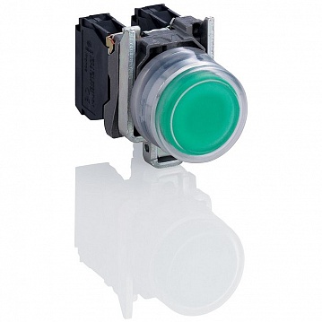 Кнопка Harmony 22 мм² 240В, IP65, Зеленый XB4BP383M5EX Schneider Electric