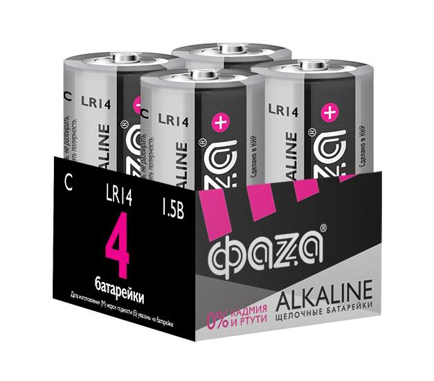 Элемент питания алкалиновый C/LR14 1.5В Alkaline Pack-4 (уп.4шт) 5033160 ФАZА