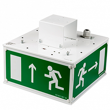 Световой указатель централизованного электропитания/оповещатель BS-1360-8x1 LED (=24V) серия: CUBE a9699 белый Свет