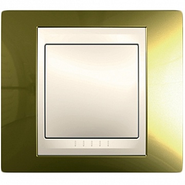 Рамка 1 пост UNICA ХАМЕЛЕОН, золотой MGU66.002.504 Schneider Electric
