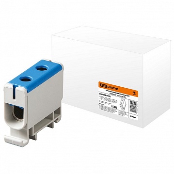 Проходная клемма с винтовым зажимом КВС 50мм?, синий, SQ0833-0002 SQ0833-0002 TDM