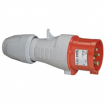 Вилка прямая - P17 Tempra Pro - IP 44 - 380/415 В~ - 16 A - 3К+З 555128 Legrand