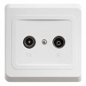 Розетка TV-FM ЭТЮД, оконечная, белый TVC-001B Schneider Electric