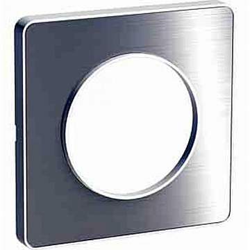 Рамка 1 пост ODACE, алюминий полированный S52P802J Schneider Electric
