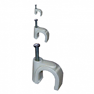 Скоба 30мм круглая пластиковая (100шт) код. USK11-30-100 IEK