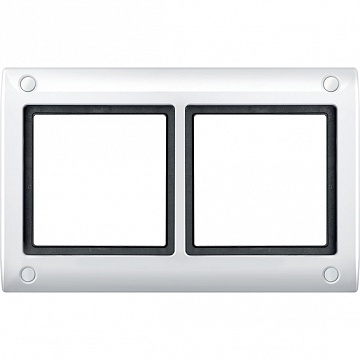 Рамка 2 поста MERTEN AQUADESIGN IP44, полярно-белый MTN401219 Schneider Electric