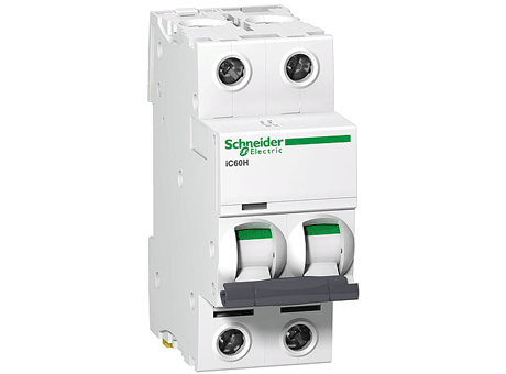 Модульный автоматический выключатель iC60N, 2 полюса, 4А, х-ка D A9F75204 Schneider Electric