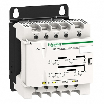 PHASEO Трансформатор 230В И 400В ± 15В/2X24В 63ВА ABT7PDU006B Schneider Electric