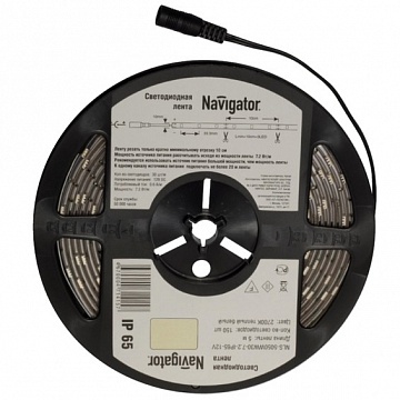 СД Лента светодиодная 71 426 NLS-5050WW60-14.4-IP20-12V R5 71426 Navigator