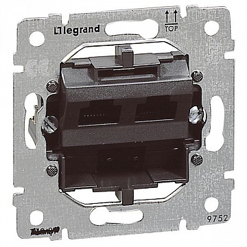 Механизм розетки компьютерная 2xRJ45 Cat.5 GALEA LIFE 775762 Legrand