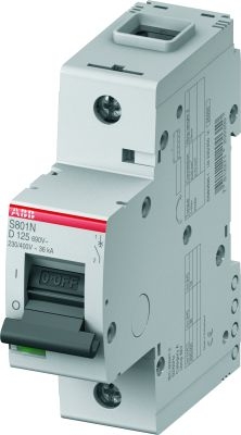 Выключатель автоматический однополюсный S801N 63А D 36кА (S801N D63) 2CCS891001R0631 ABB