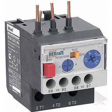 Реле перегрузки электротепловое РТ-03 2,5-3,6А, класс 10A 23110DEK DEKraft