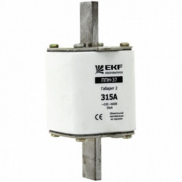 Плавкая вставка ППН-37 400/125А габарит 2 fus-37/400/125 EKF