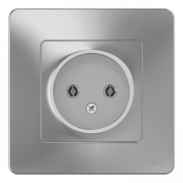 Розетка BLANCA, скрытый монтаж, алюминий BLNRS000013 Schneider Electric