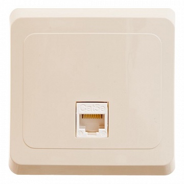 Розетка компьютерная 1xRJ45 Cat.5 ЭТЮД, кремовый KOMC-001K Schneider Electric