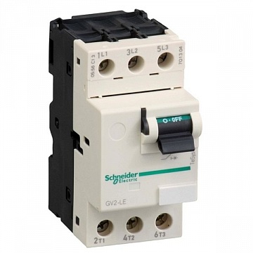 Силовой автомат для защиты электродвигателя TeSys GV2 1А 3P GV2LE05 Schneider Electric