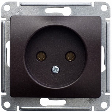 Розетка GLOSSA, скрытый монтаж, шоколад GSL000841 Schneider Electric
